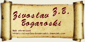 Živoslav Bogaroški vizit kartica